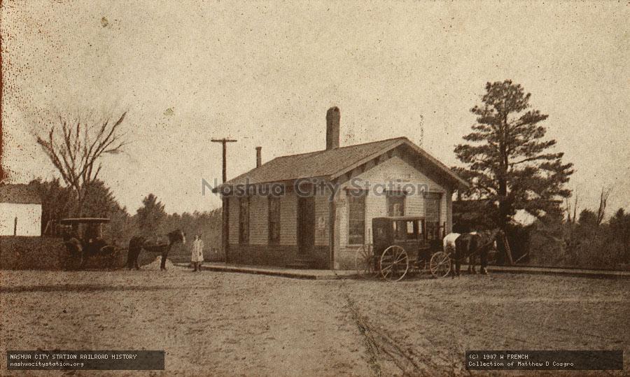 Postcard: Ponemah Station, Ponemah, New Hampshire